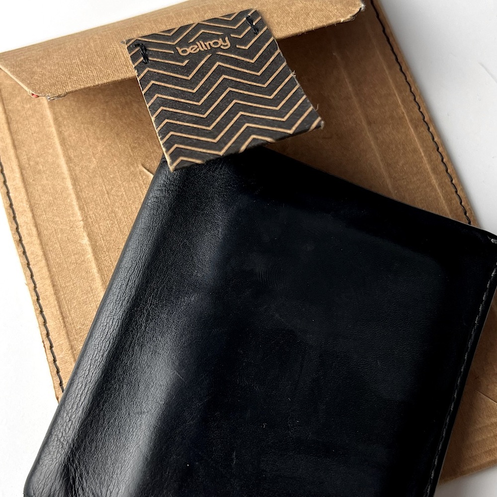 Bellroy Note Sleeve (black leather)